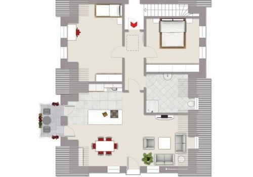 Grundriss Wohnung 5 Dachgeschoss