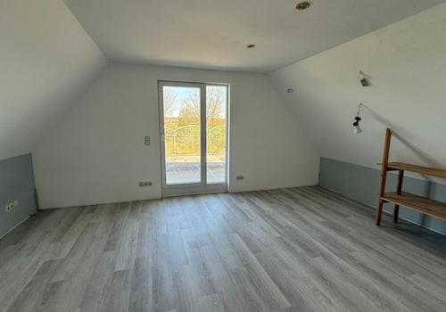 Schlafzimmer mit Dachterrasse
