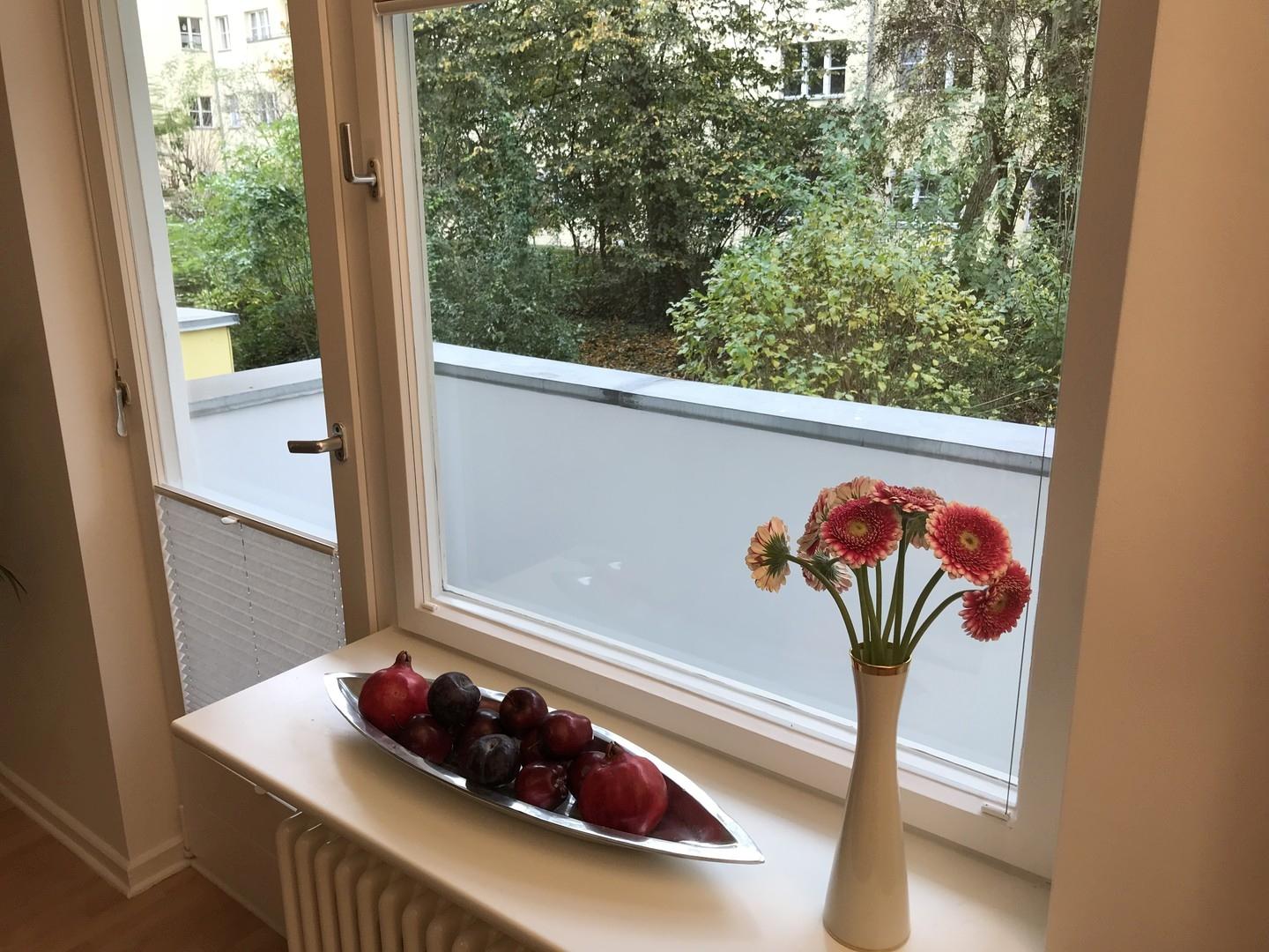 Ruhiger Balkon