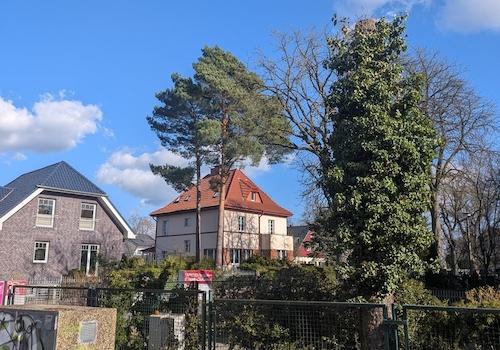 Blick zum Haus v. Spreezugang