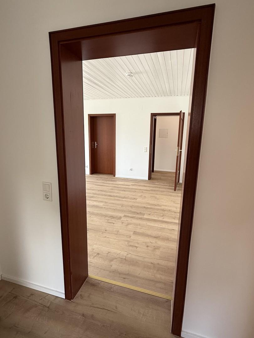 Blick auf das Wohnzimmer