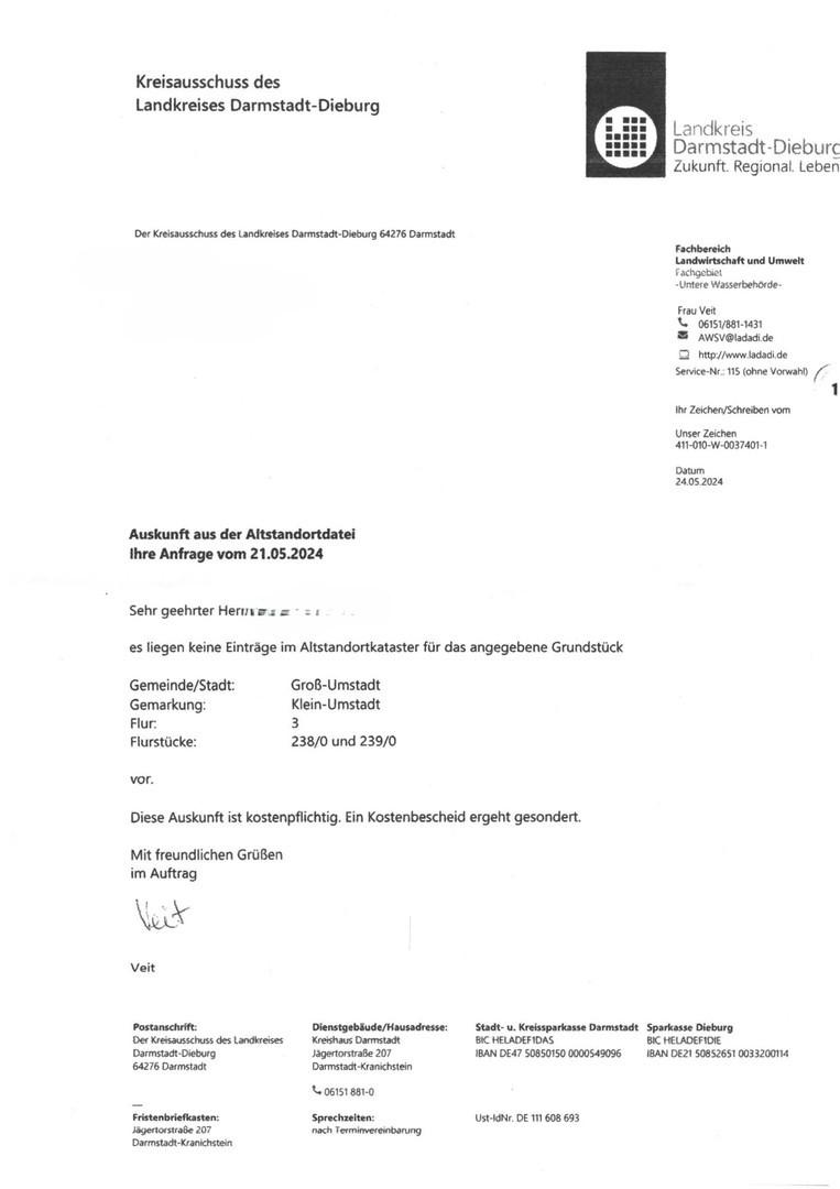 Altlastenbescheid