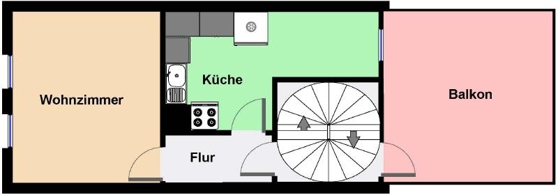 Grundriss 1 Obergeschoss