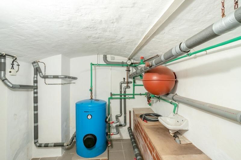 Heizungsraum im Kellergeschoss