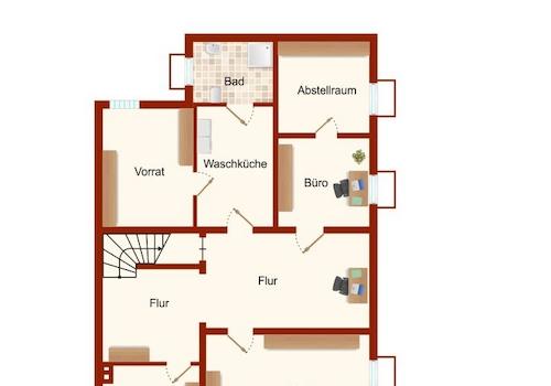Grundriss KG zur EG-Whg. / Anbau