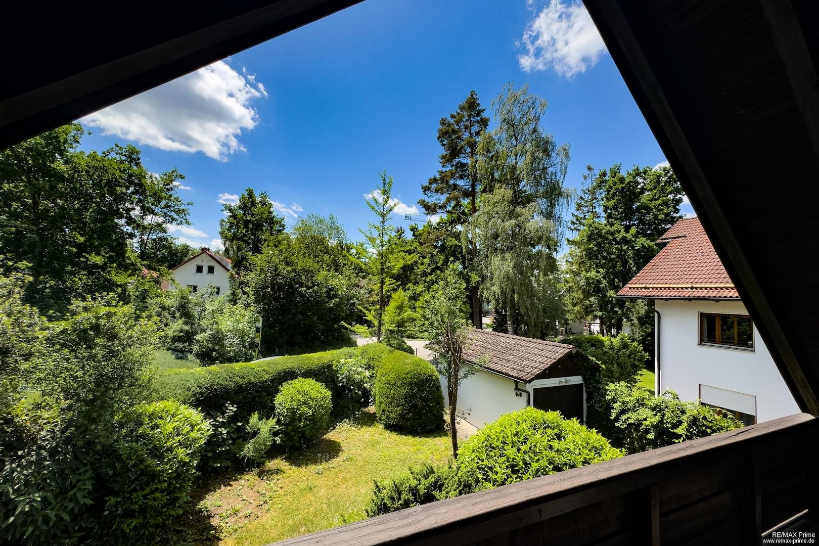 Blick vom Balkon