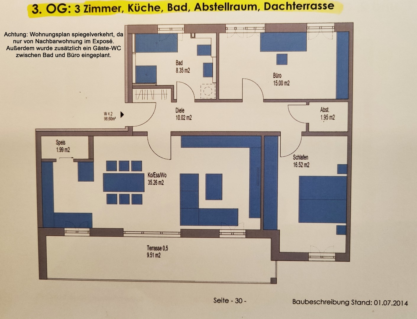 Grundriss spiegelverkehrt