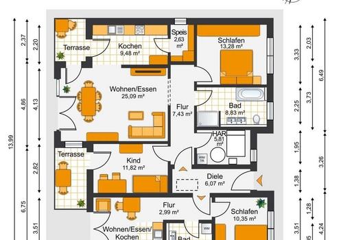 Grundriss Einliegerwohnung