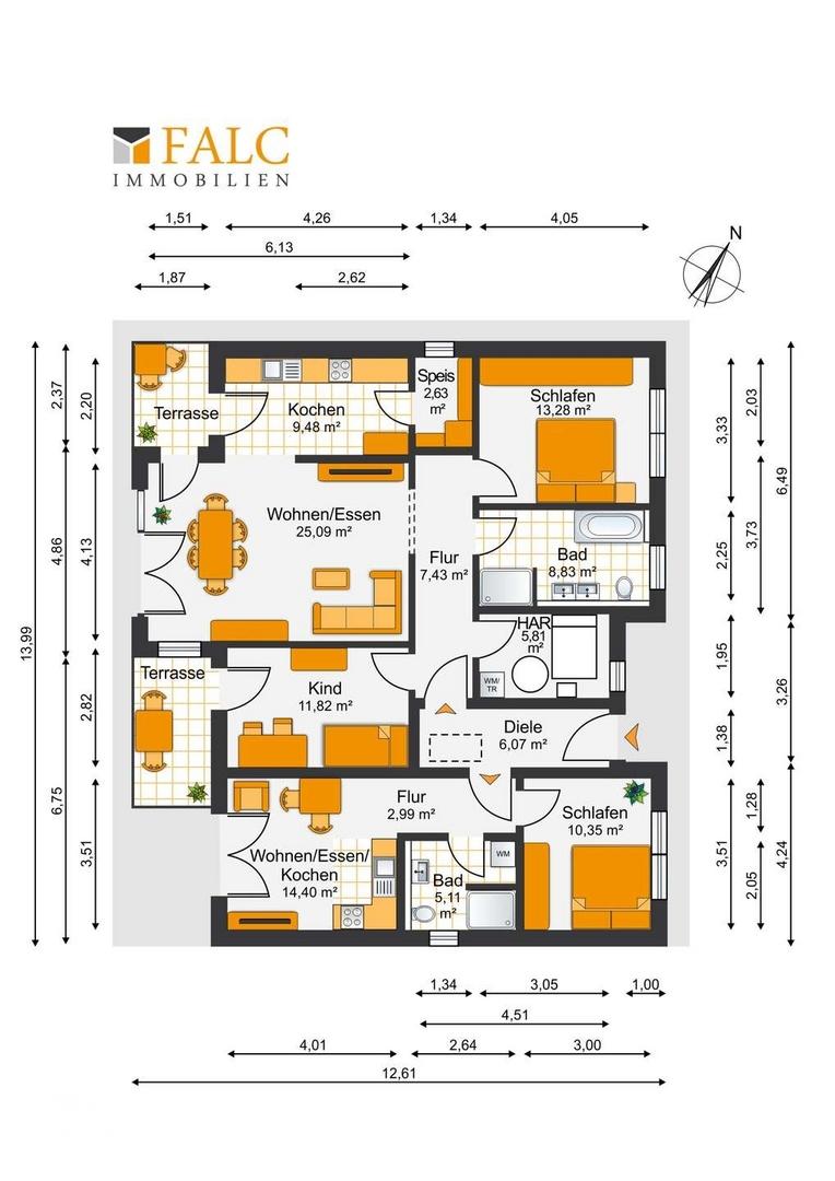 Grundriss Einliegerwohnung