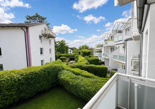 Blick vom Wohnzimmer