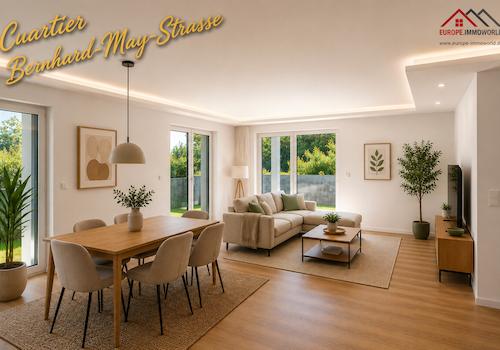 Wohnung EG Wohnzimmer mit Möbel