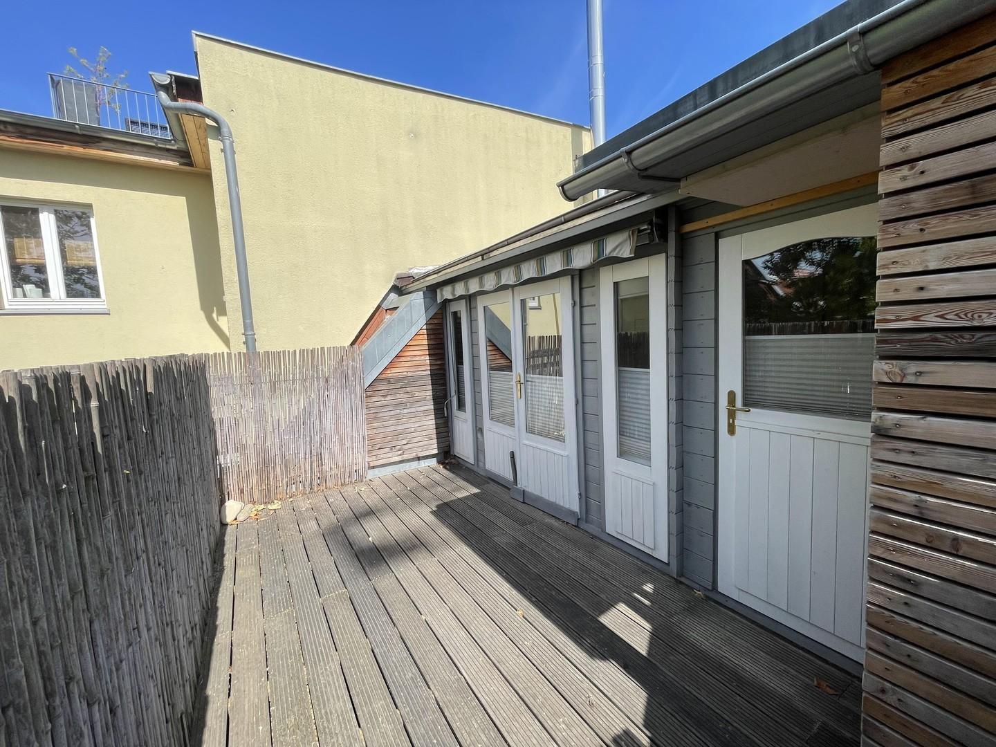 Terrasse Lagerraum