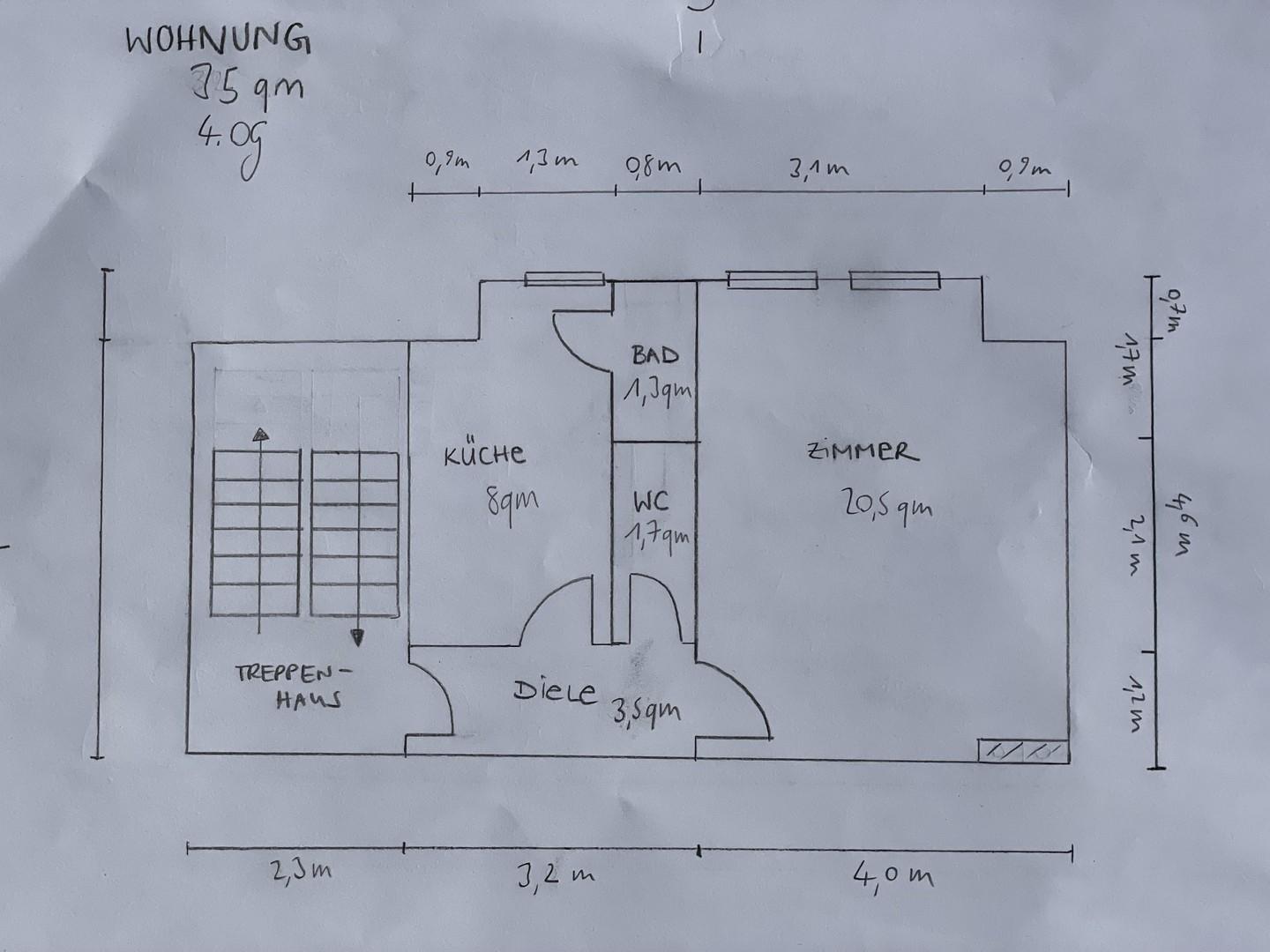 Grundriß Wohnung