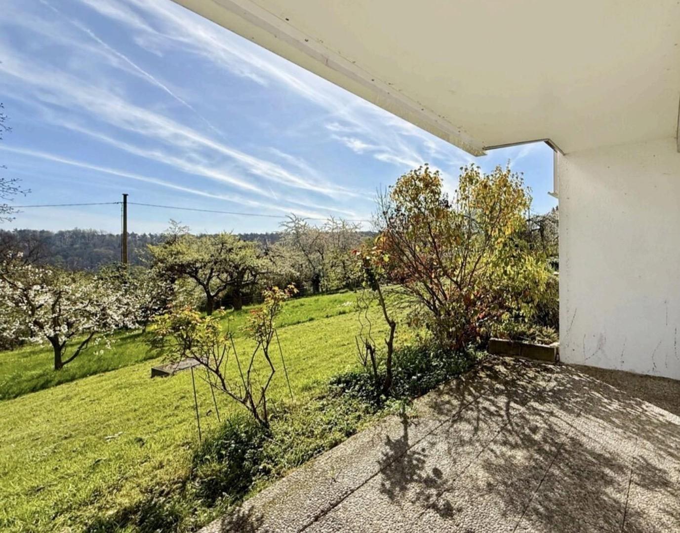 Terrasse mit Blick ins Grüne