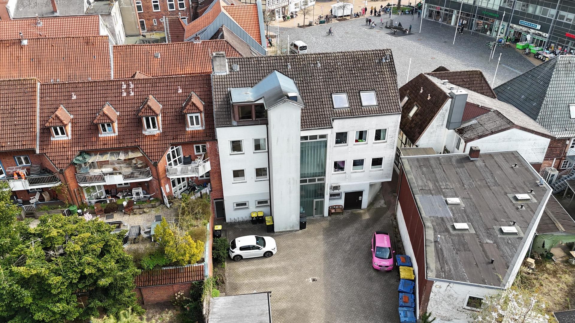 Rückansicht von oben