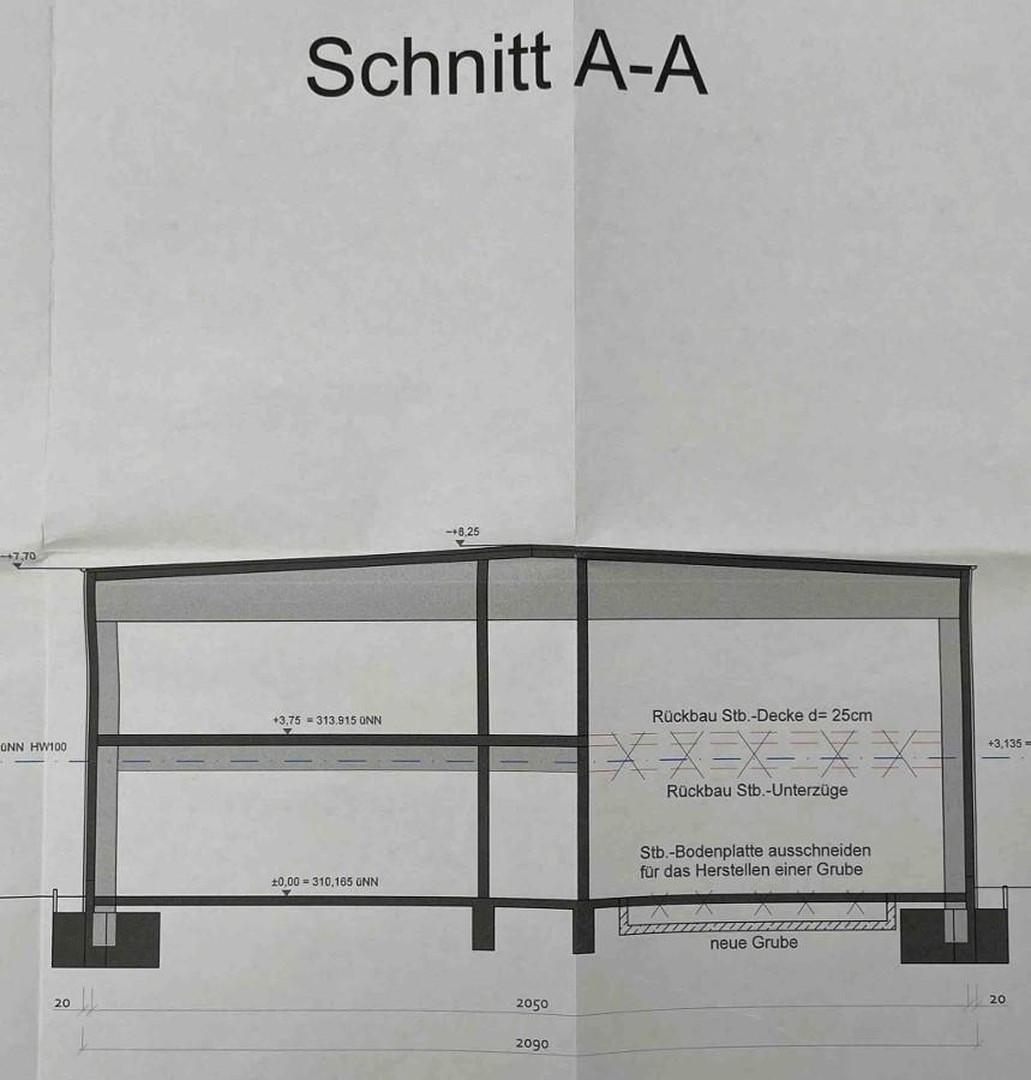 Gebäudeschnitt