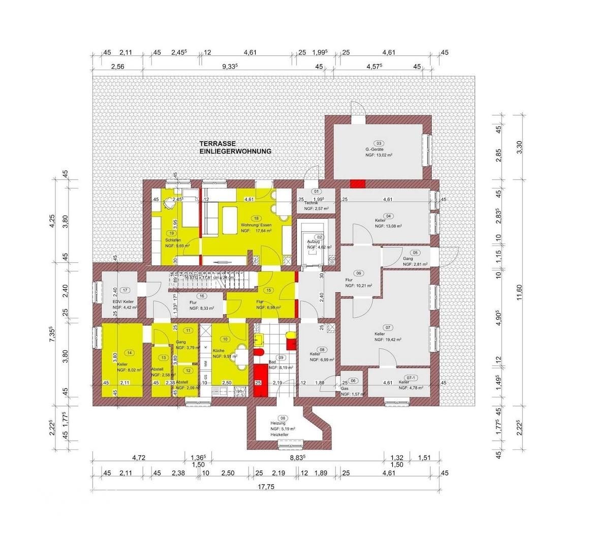 Grundriss Untergeschoss