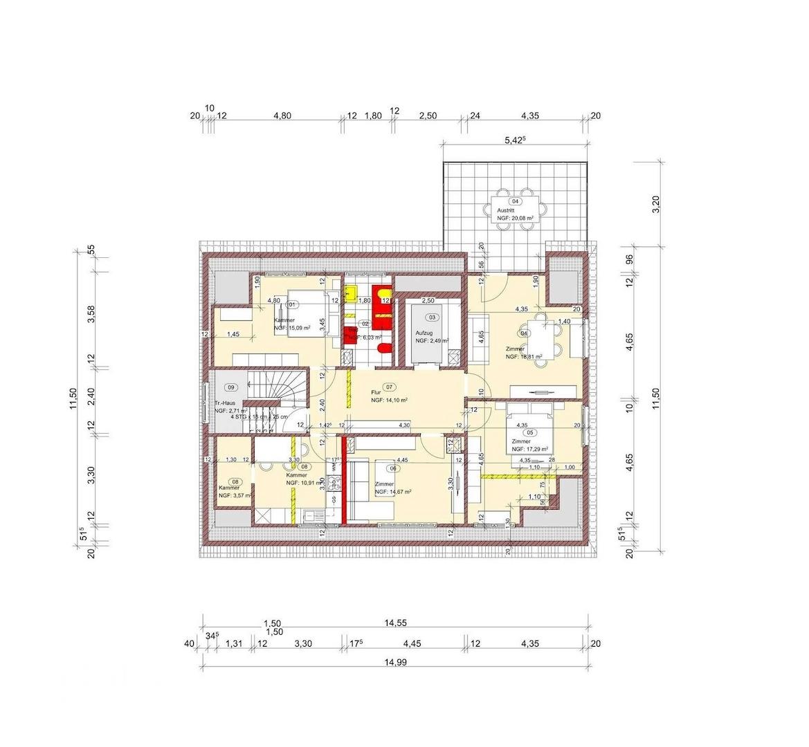 Grundriss Dachgeschoss