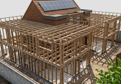 Holzrahmenbau projektiert