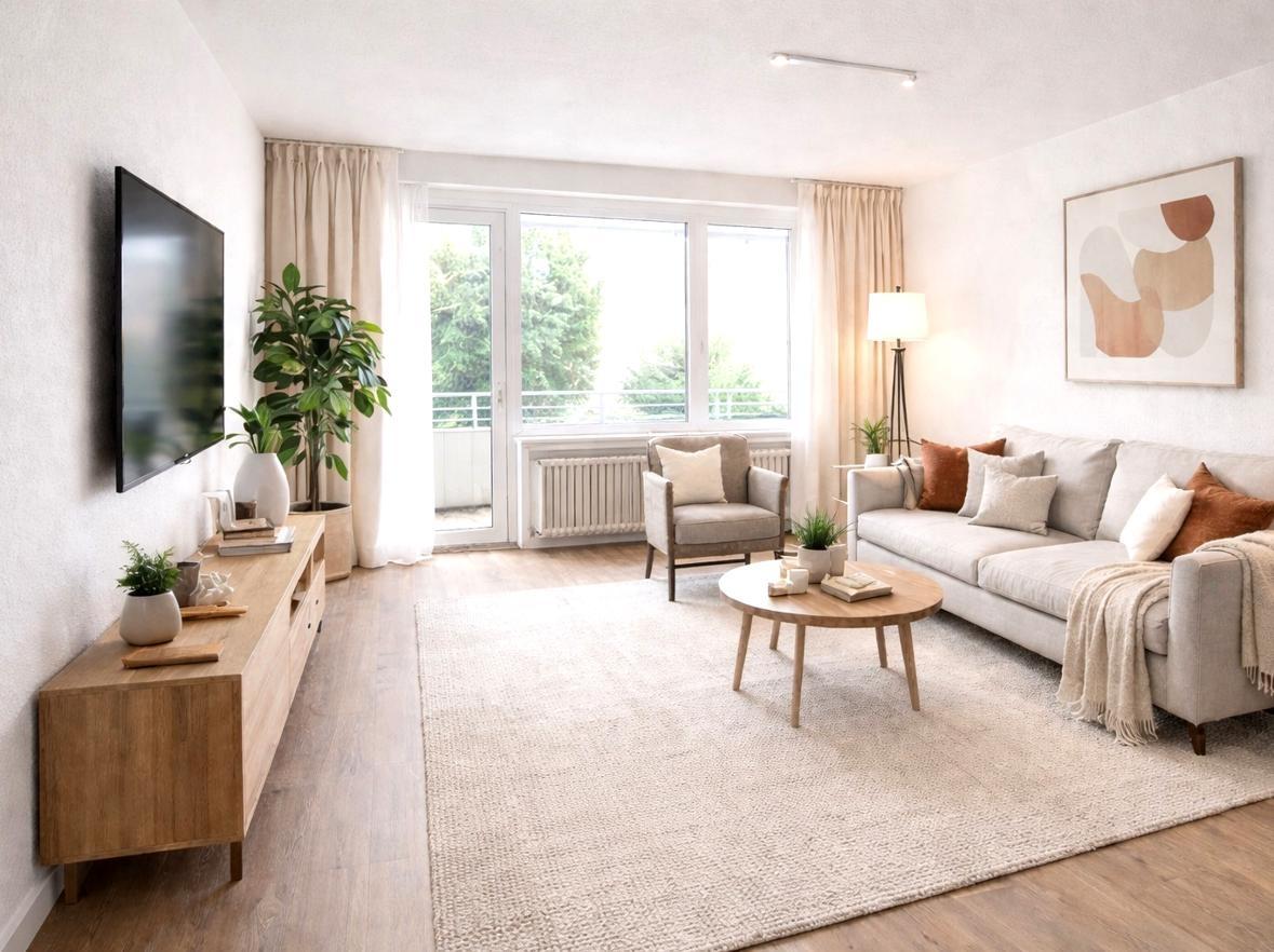 Helles Wohnzimmer (Visualisierung durch KI)