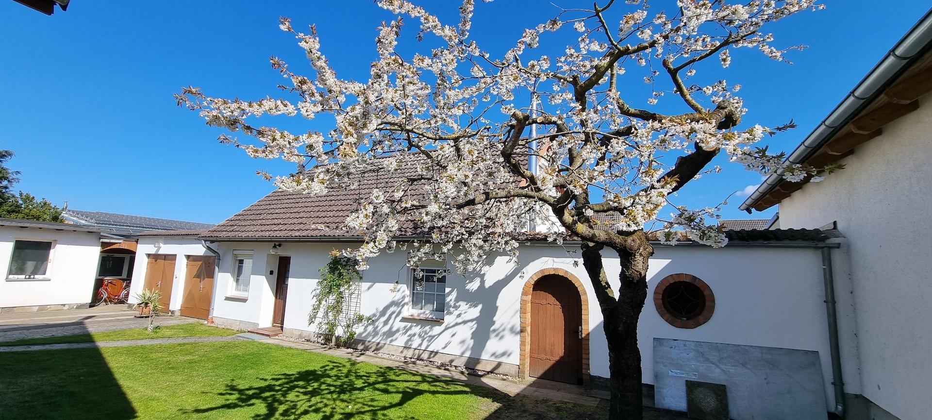 Hof und Eingang zur Ferienwohnung