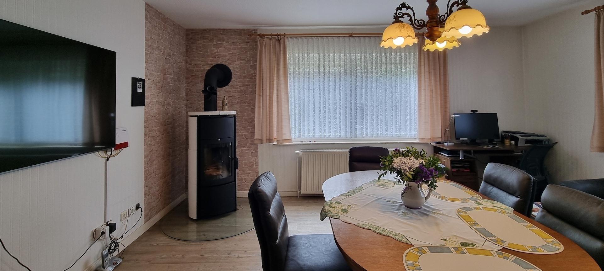 Wohnzimmer Wohnhaus mit Kamin