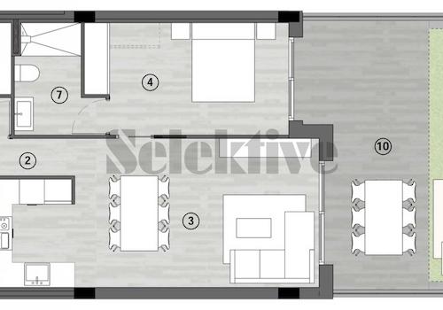 Grundriss Bsp. - Appartment 1
