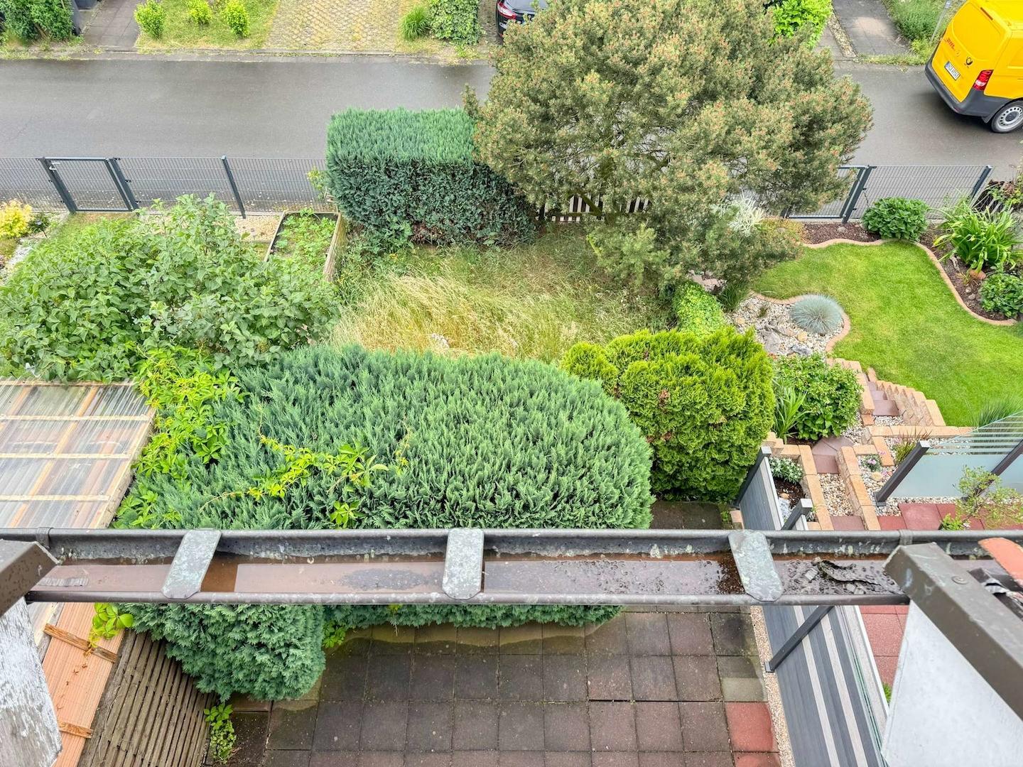Draufsicht Garten