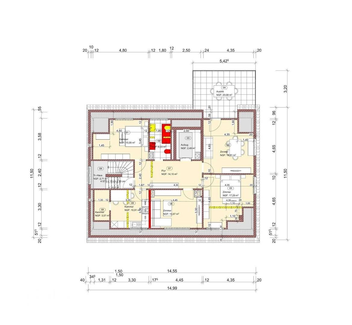 Grundriss Dachgeschoss