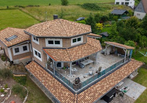 Luftaufnahme - Blick zur Terrasse