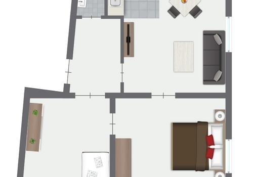 Grundriss 1.OG links