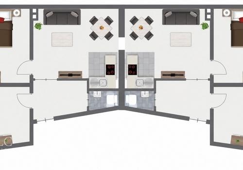 Grundriss DG links + rechts