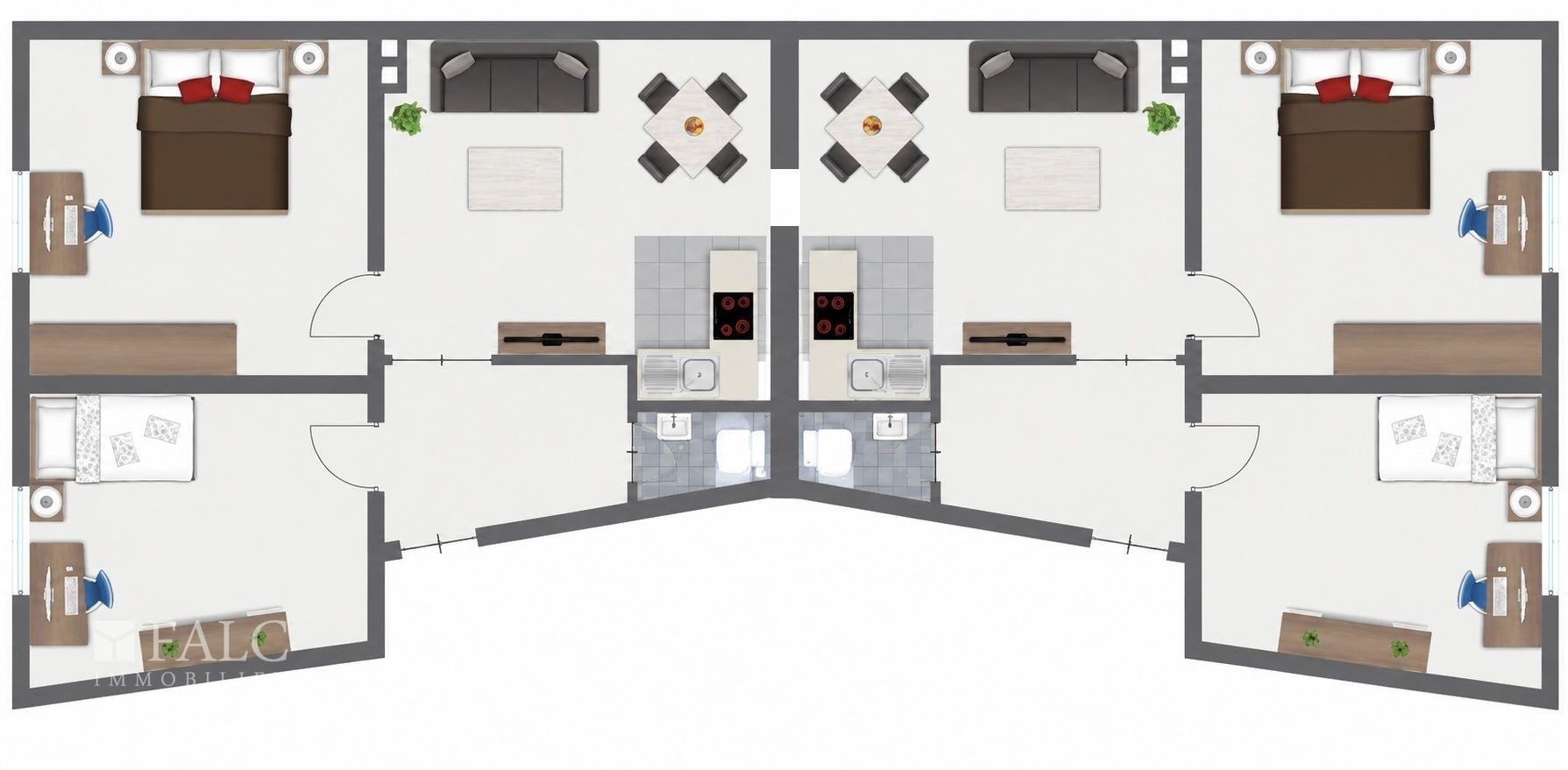 Grundriss DG links + rechts