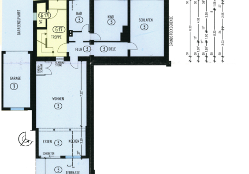 Erdgeschoss Grundriss Wohnung Nr.3