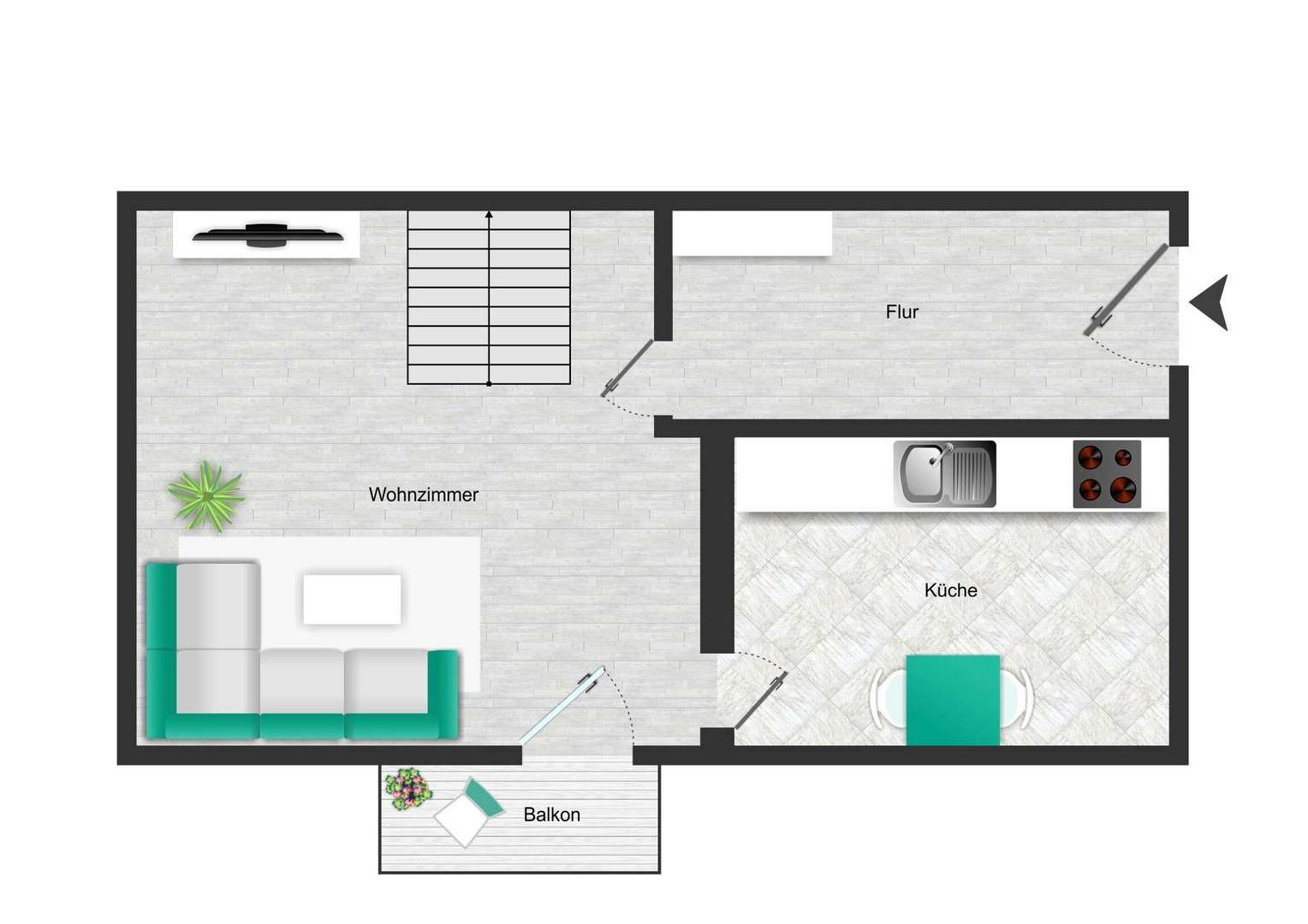 Maisonette 1-OG