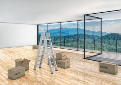 Wohnzimmer mit Bergpanorama