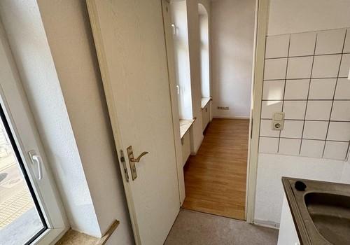 Blick auf Fensterfront