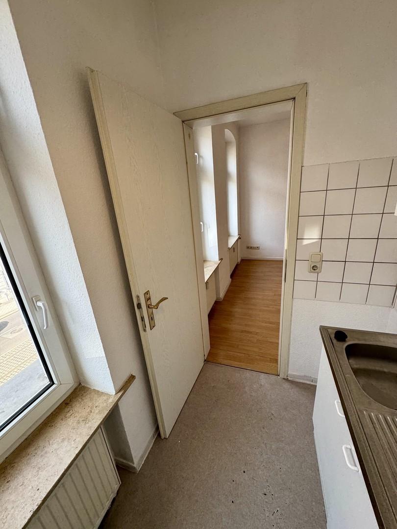 Blick auf Fensterfront
