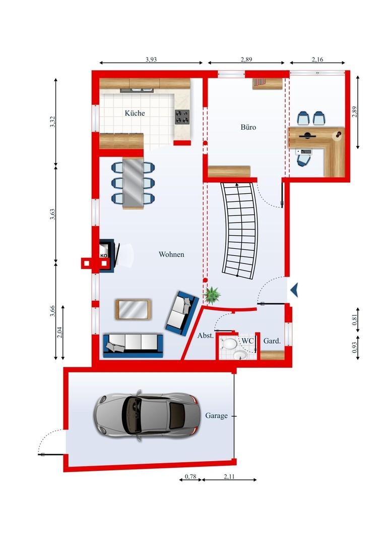 Grundriss EG.