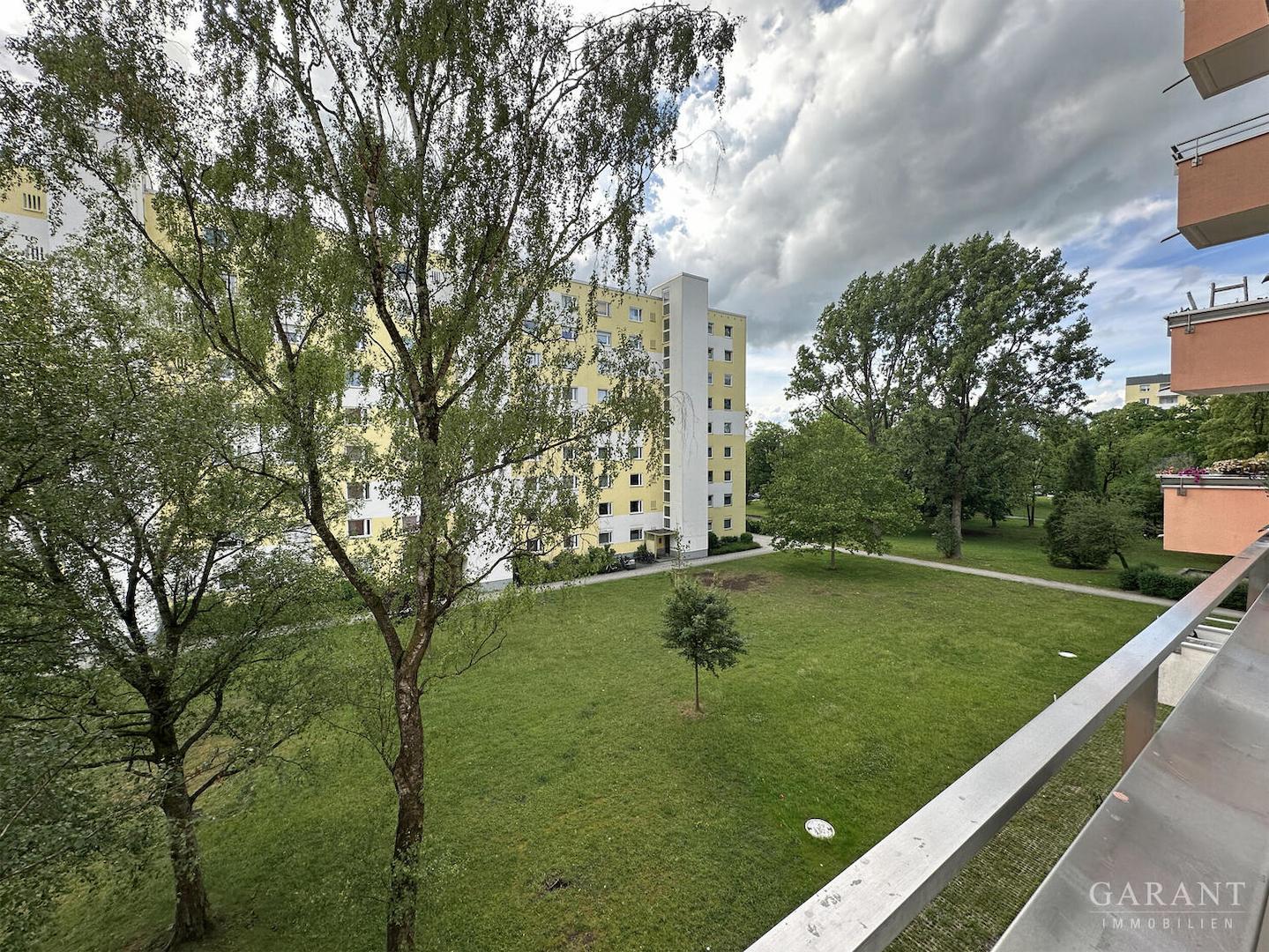 Blick vom Balkon