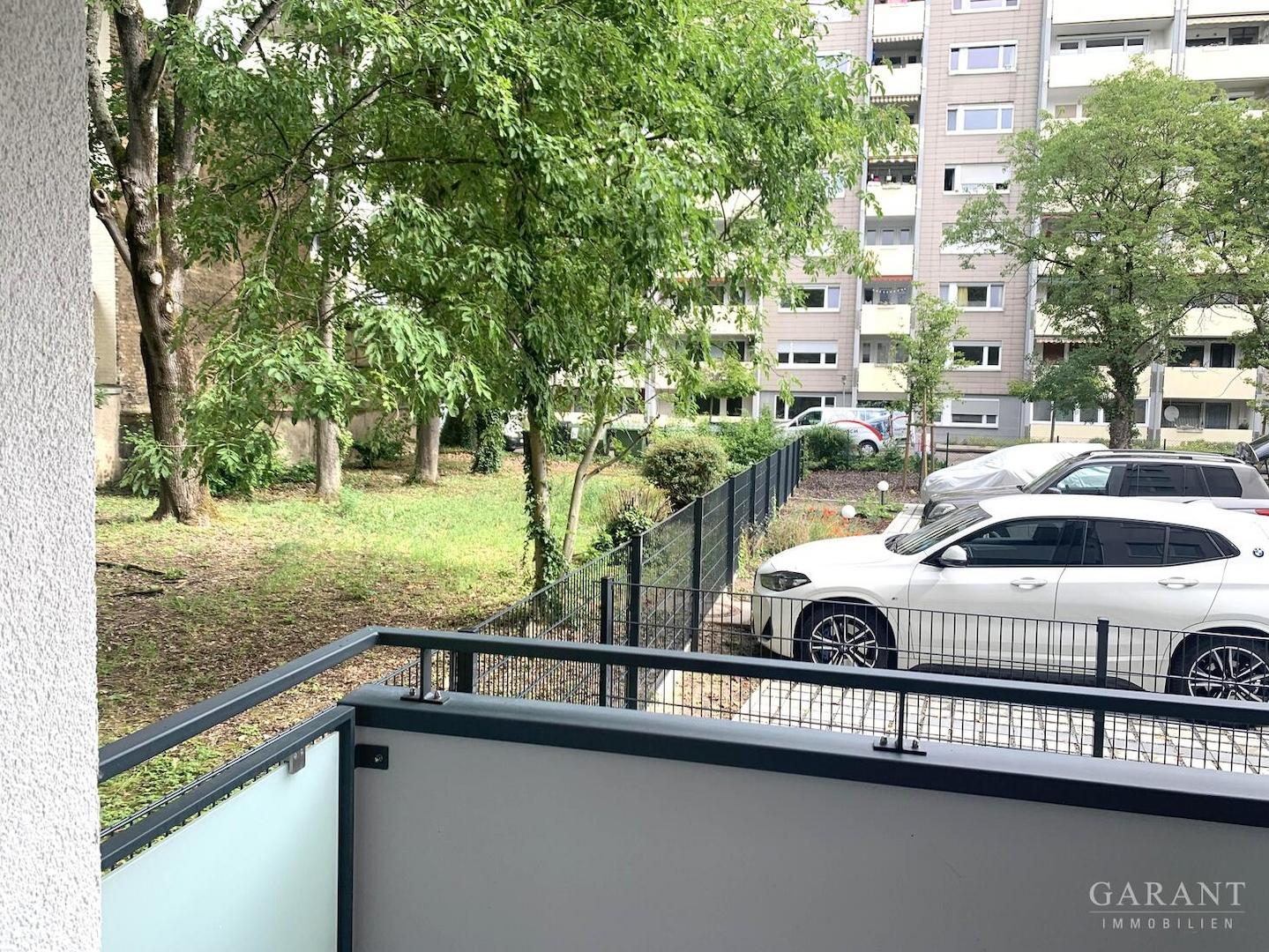 Blick vom Balkon