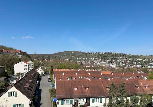 ausblick vom balkon
