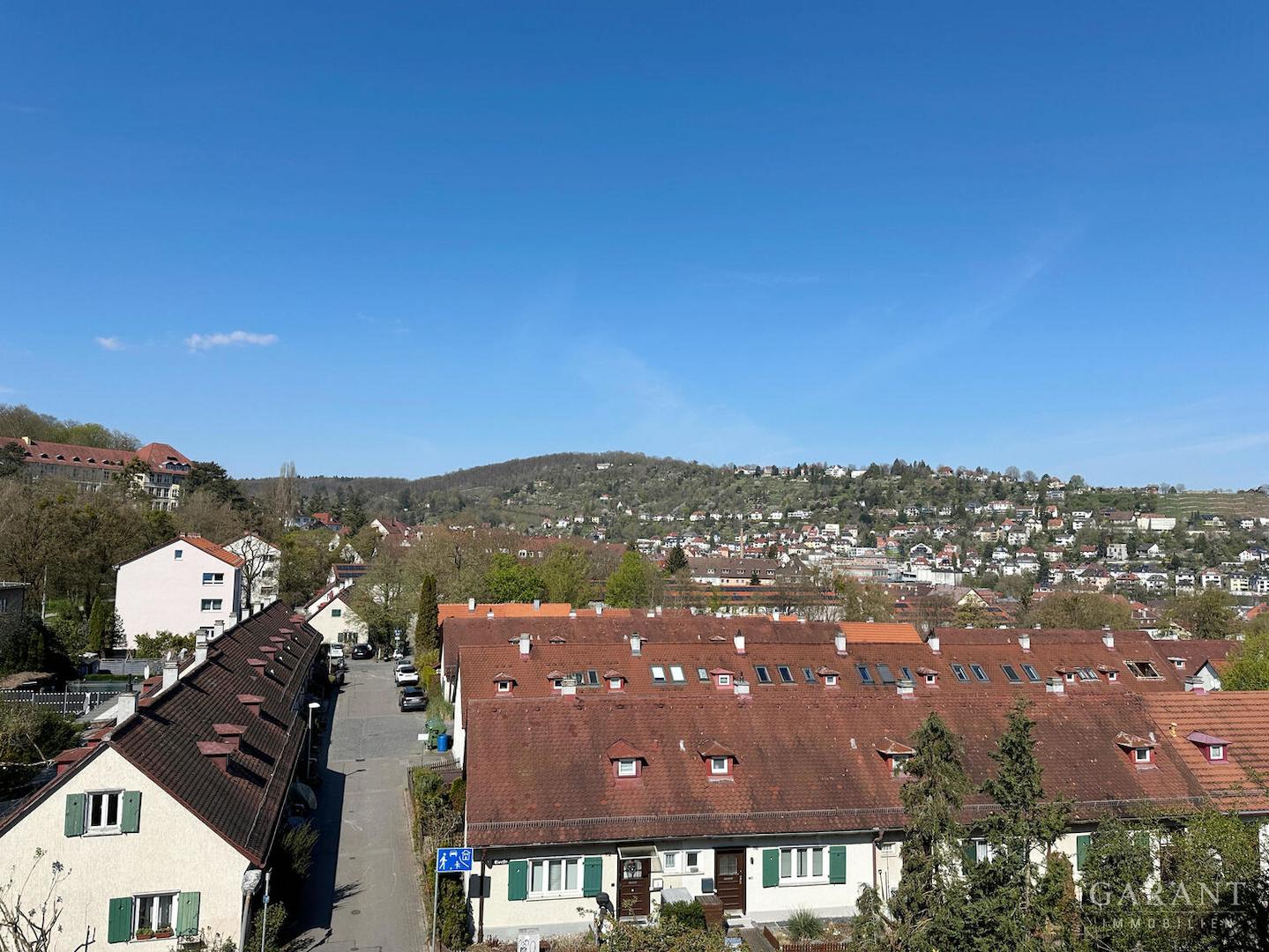 ausblick vom balkon