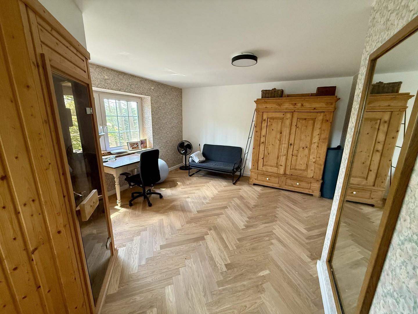 Schlafzimmer OG mit Sauna