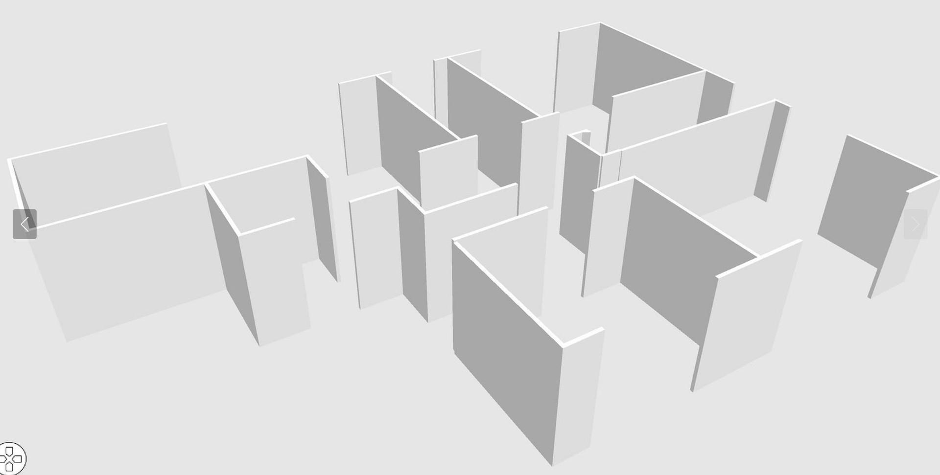 3-D- Raumaufteilung
