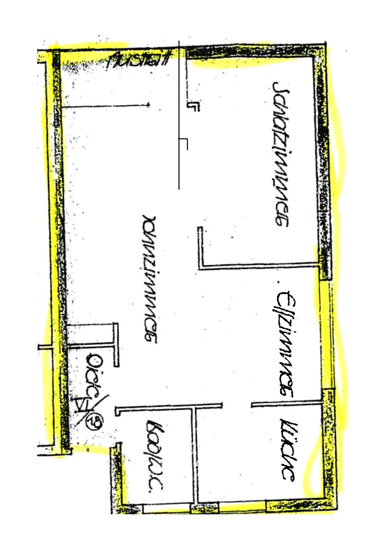 Grundriss der Wohnung