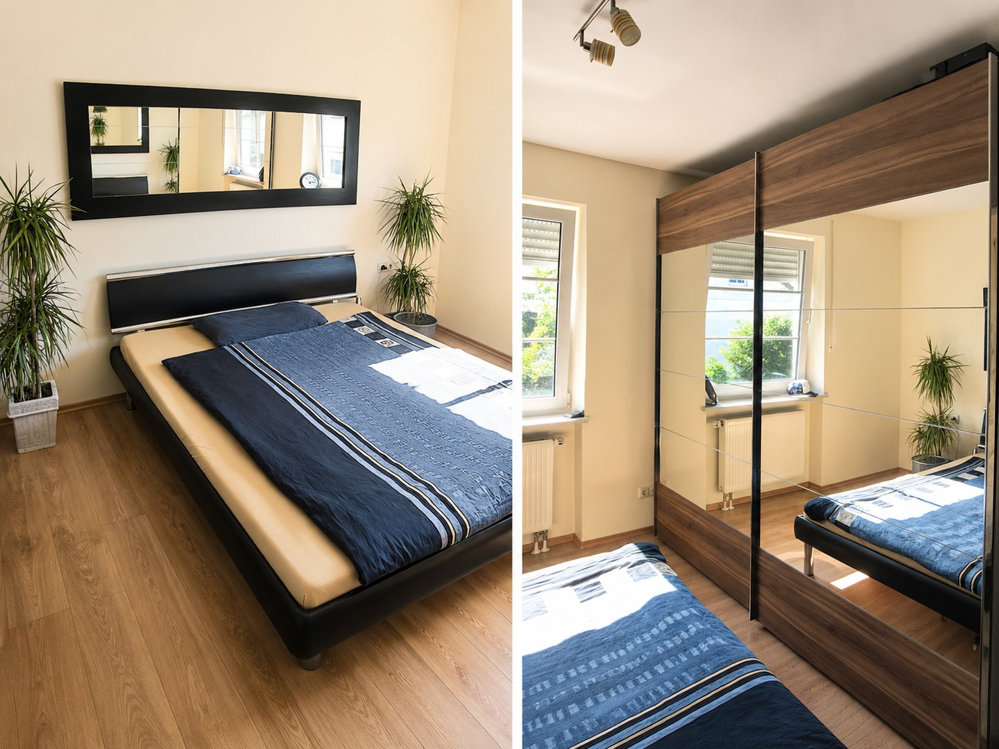 Schlafzimmer möbliert