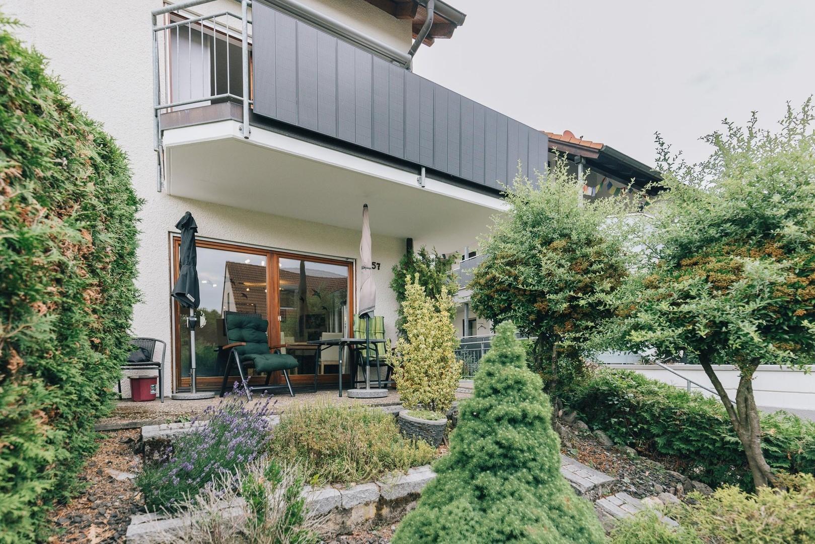 Blick auf die Terrasse 