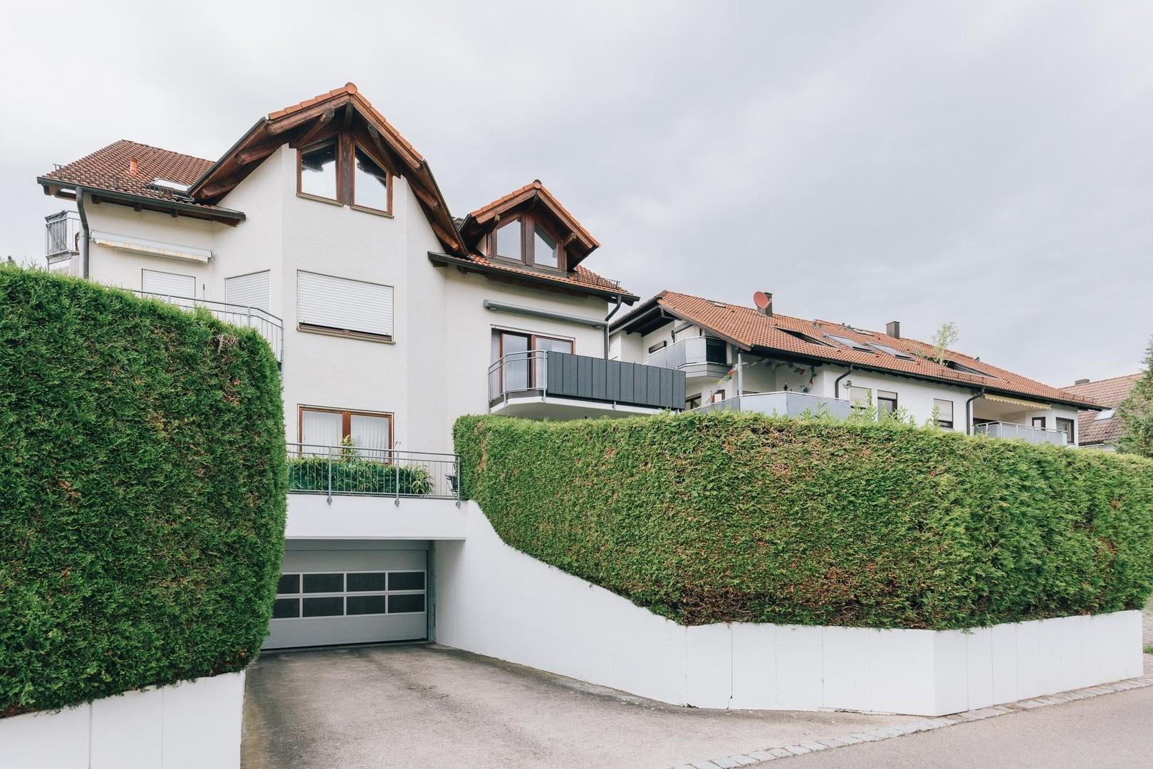 Blick auf das Wohnhaus