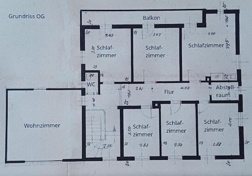 Grundriss 1. Stock